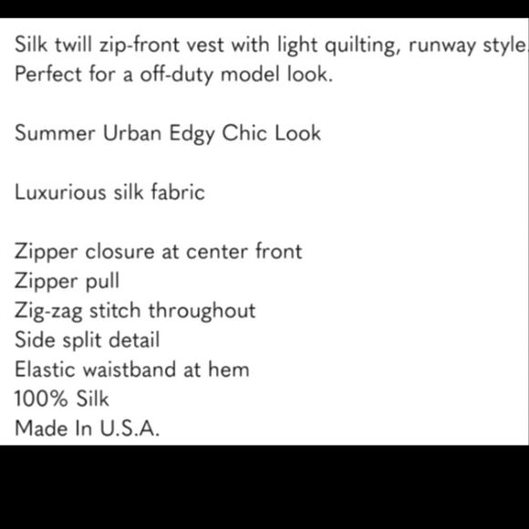 Rag & Bone SILK New Runway   Zig Zag Vest Vitiver Jacket in Sage - Picture 7 of 8